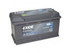 Akumuliatorius EXIDE Premium EA1000 100Ah 900A