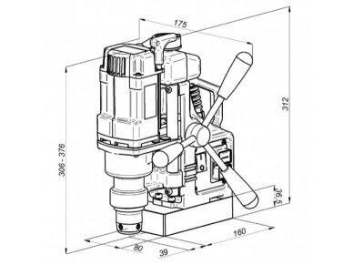 Magnetinės gręžimo staklės PRO 36 920W/230V 6