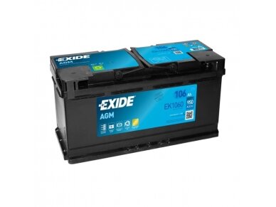 EXIDE EK1060 106Ah 950A (EN) AGM akumuliatorius