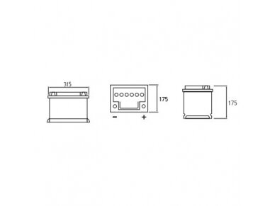 Akumuliatorius Jenox CLASSIC 80Ah, 700A, 12V 2