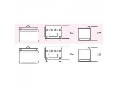 Akumuliatorius Jenox CLASSIC JAPANESE 70Ah, 550A, 12V 2