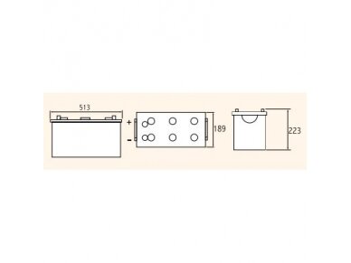 Akumuliatorius Jenox Super Heavy Duty - 145Ah, 800A, 12V 2