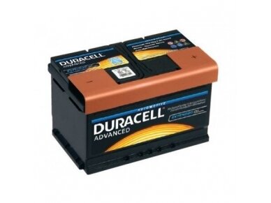 Akumuliatorius Duracell Advanced DA 72 12V 72Ah 660A