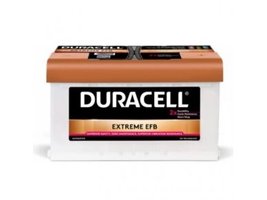 Duracell Extreme EFB DE 85H EFB 12V 85Ah 780A Akumuliatorius