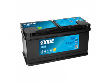 EXIDE EK1060 106Ah 950A  AGM akumuliatorius