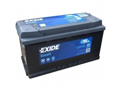 Akumuliatorius Exide Excell EB950 95Ah 800A 12V