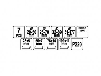 Honingavimo įrankių rinkinys 20-177mm 3